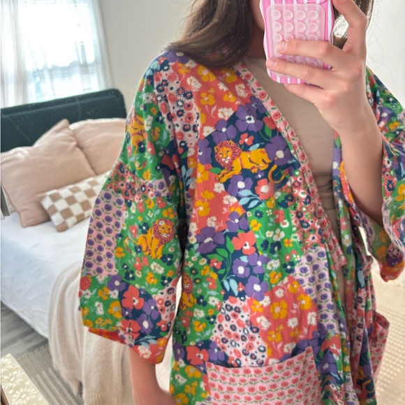 Printfresh Multicolor Floral Robe - Picture 4 of 7